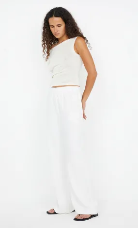 NINAH DRAWSTRING PANT - WHITE