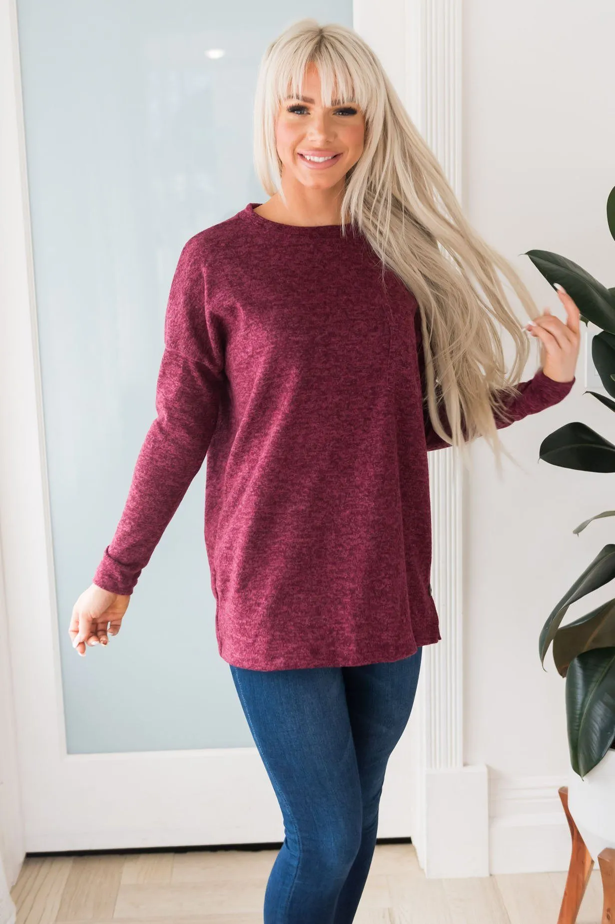 Nothing But Cozy Modest Blouse