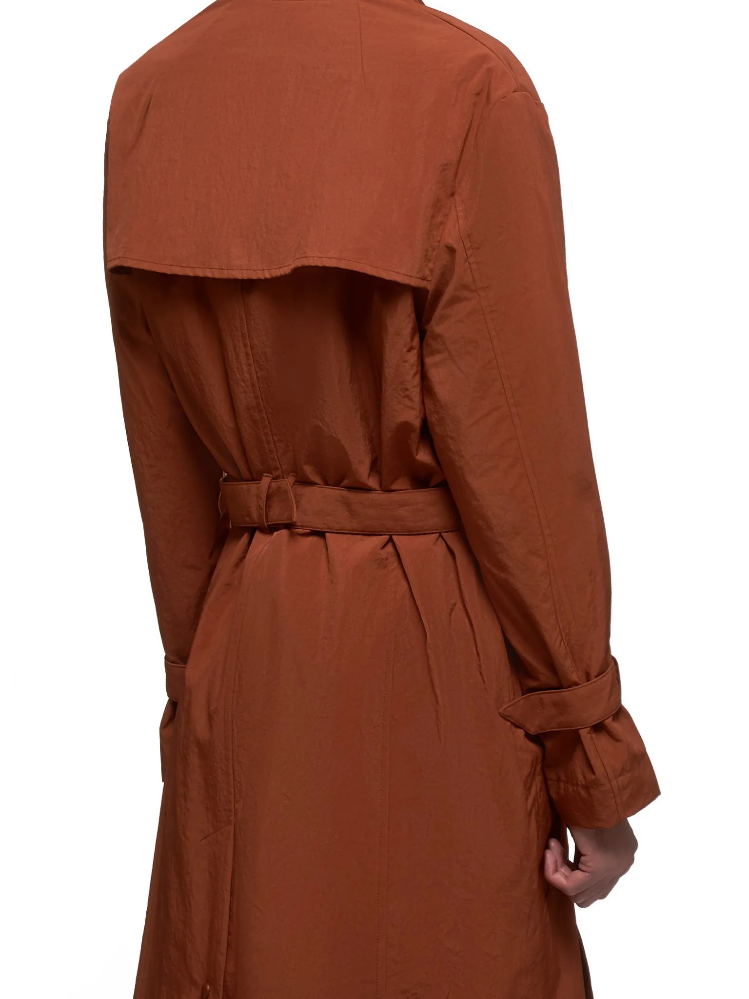 Nylon Trench Coat (MO012WHLRU-RUST)