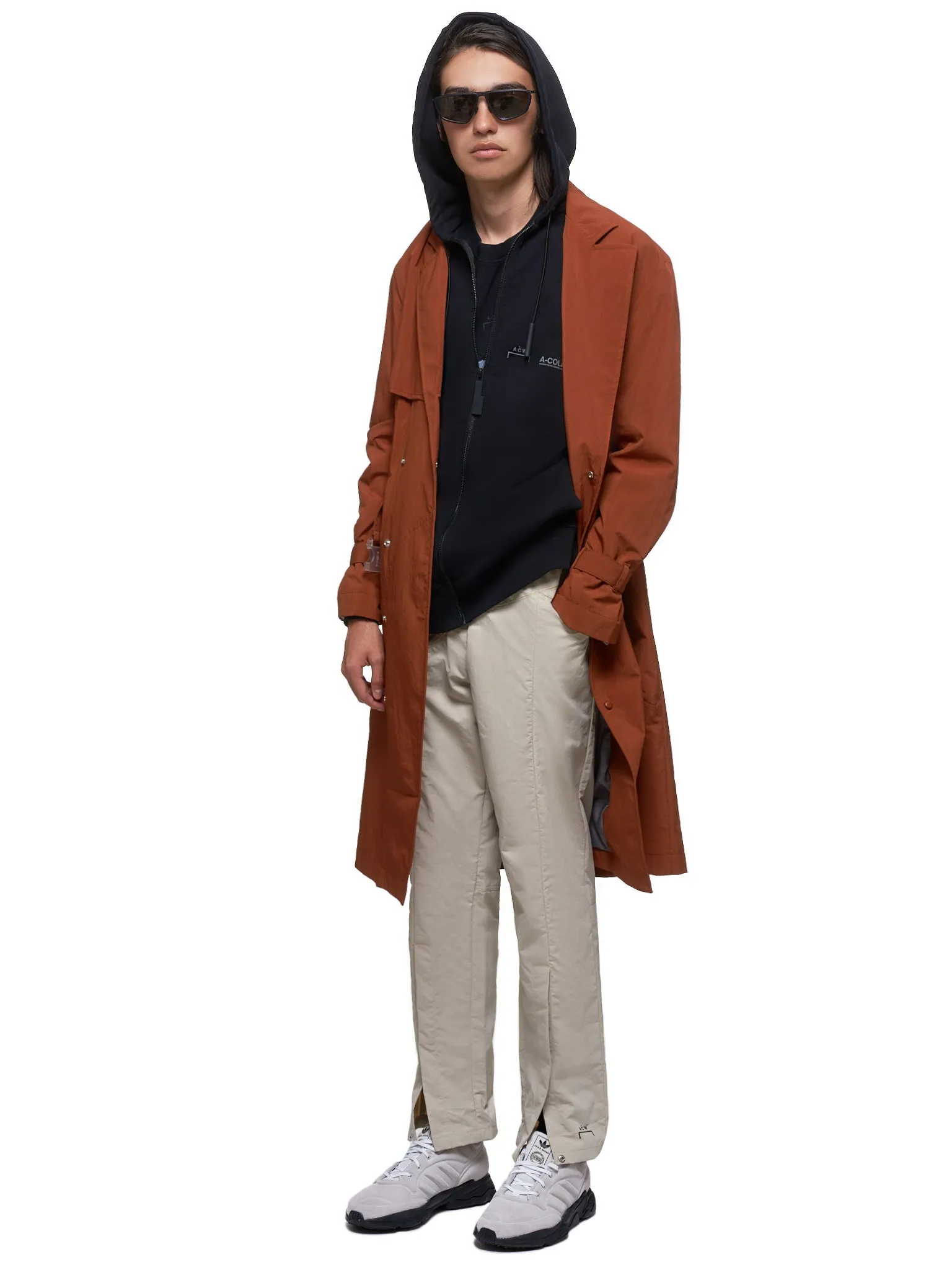 Nylon Trench Coat (MO012WHLRU-RUST)