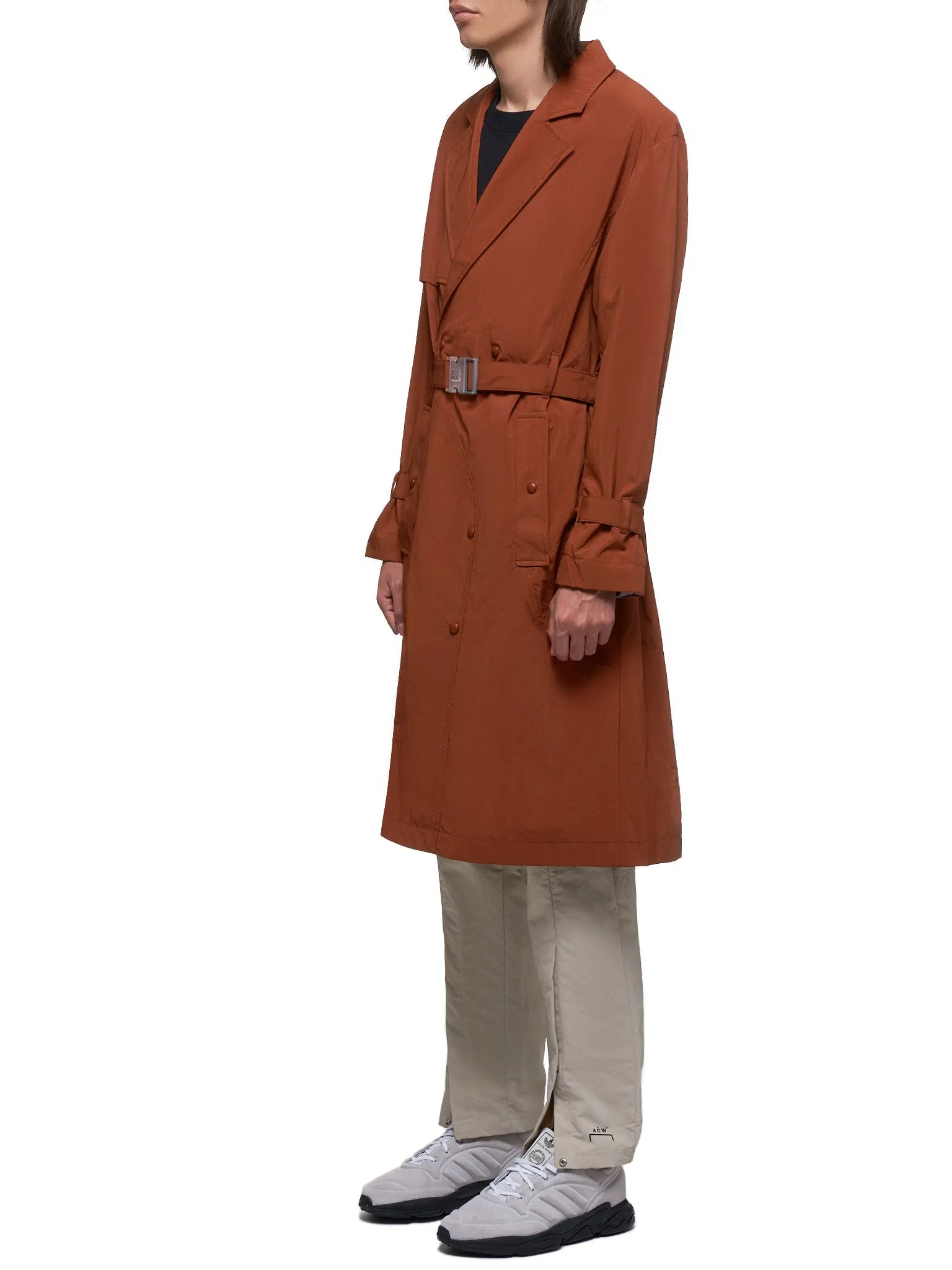 Nylon Trench Coat (MO012WHLRU-RUST)