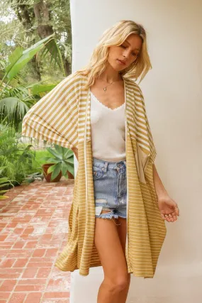 Oversize Mustard Cardigan