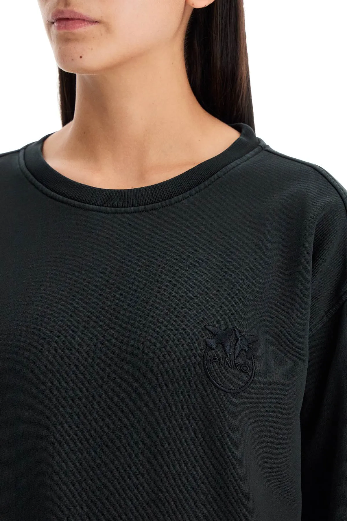 Pinko Embroidered Logo Crewneck