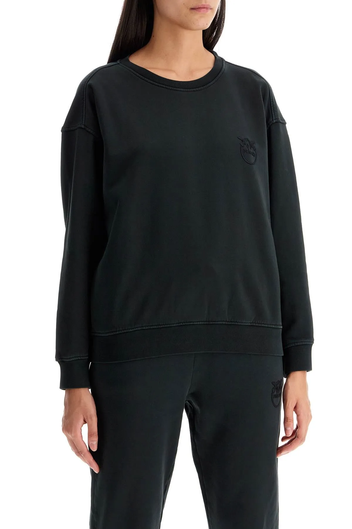 Pinko Embroidered Logo Crewneck