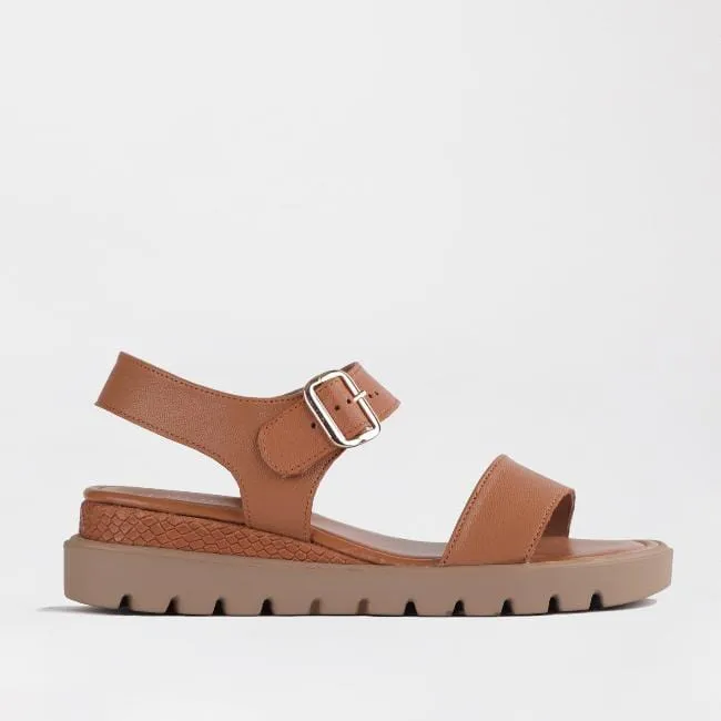 Platform Sandals in Tan - 12508