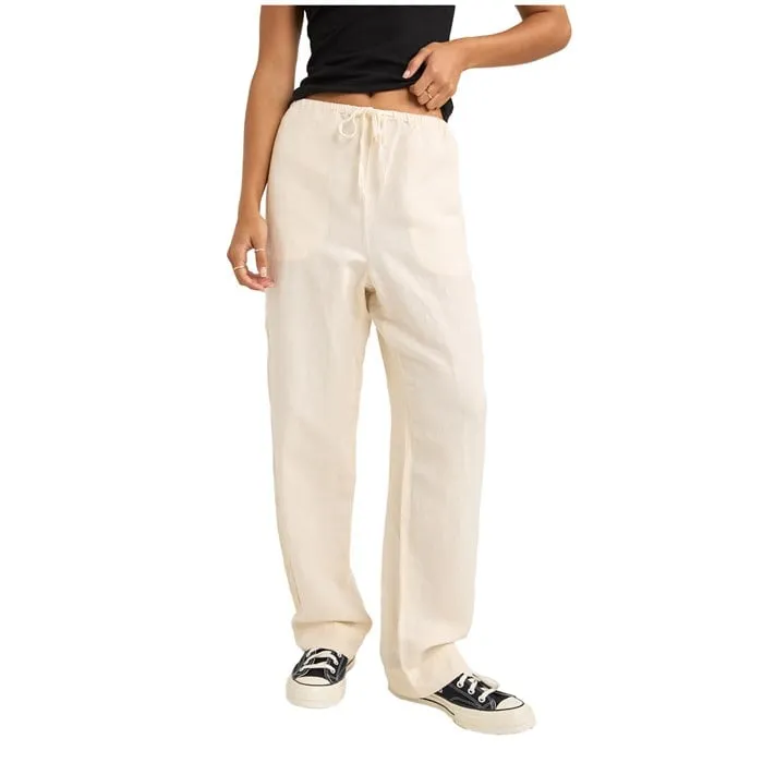 Rhythm Frankie Elastic Pants - CREAM