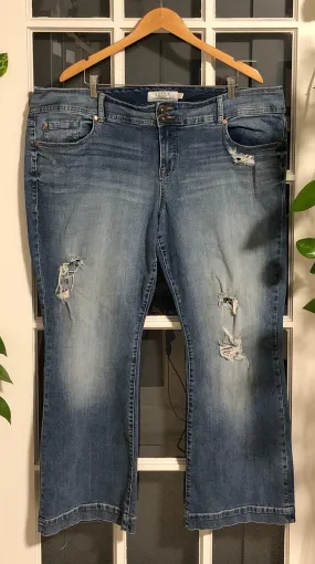 Ripped Wide-leg Denim 22S