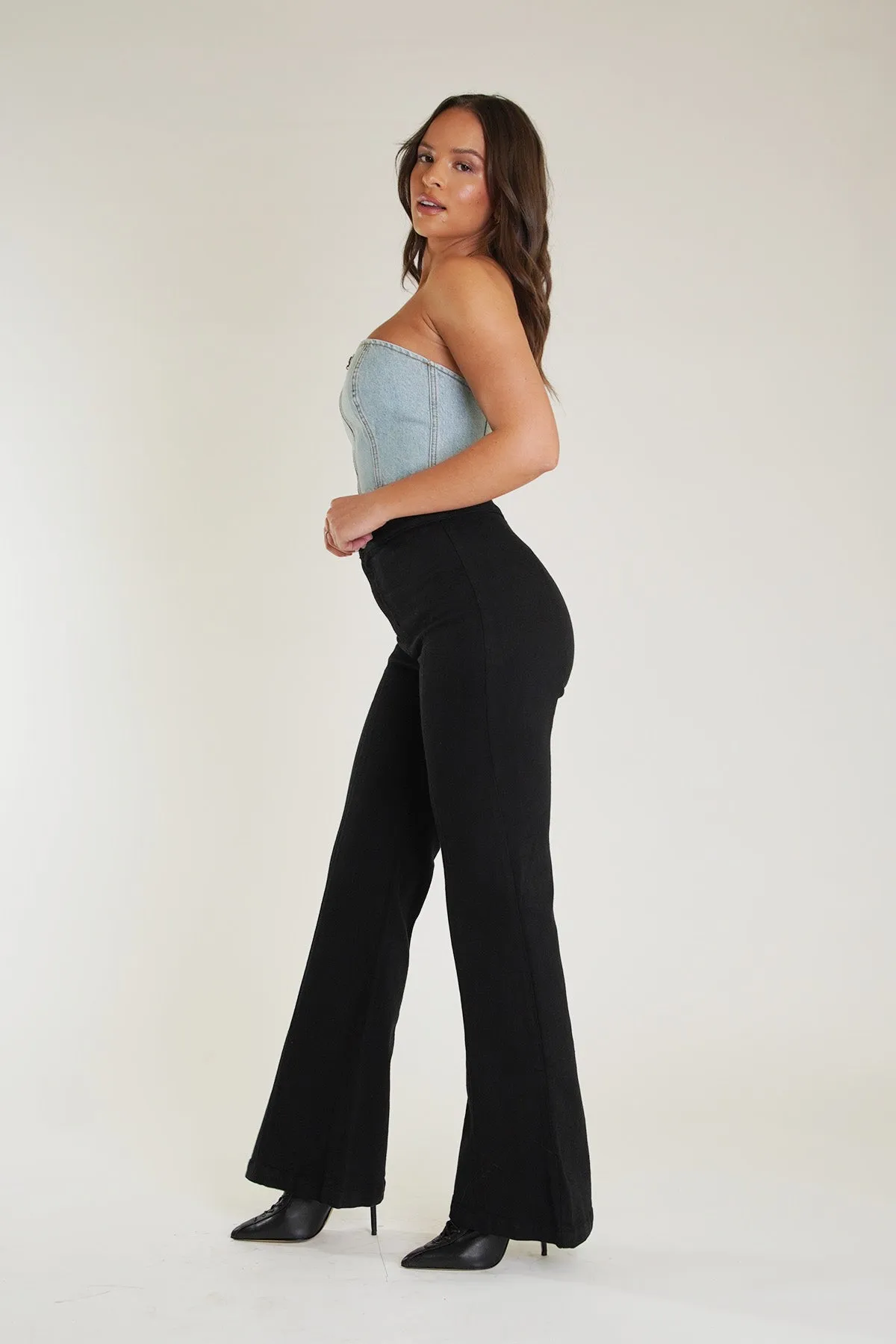 Rollergirl Flares / Jet Black