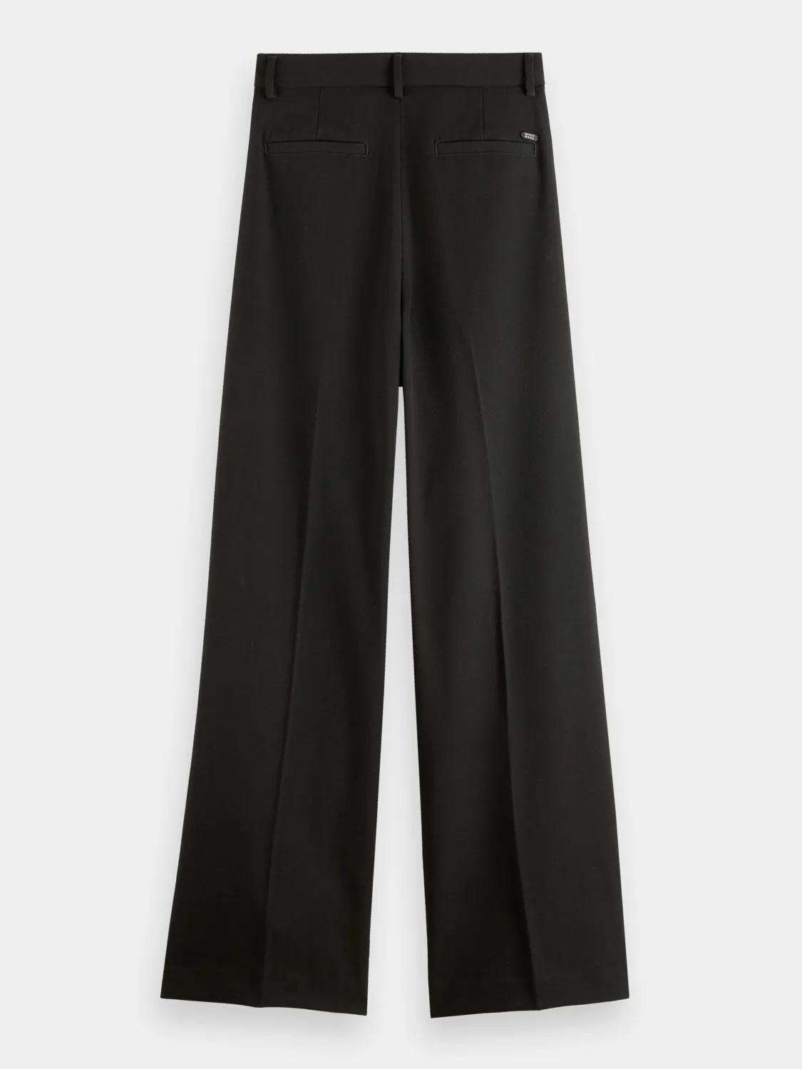 Rose pleated high-rise pants