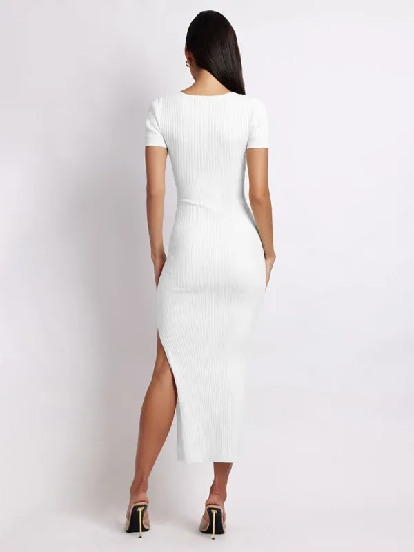 Slay Every Occasion with Our Flattering Bodycon Midi Dress