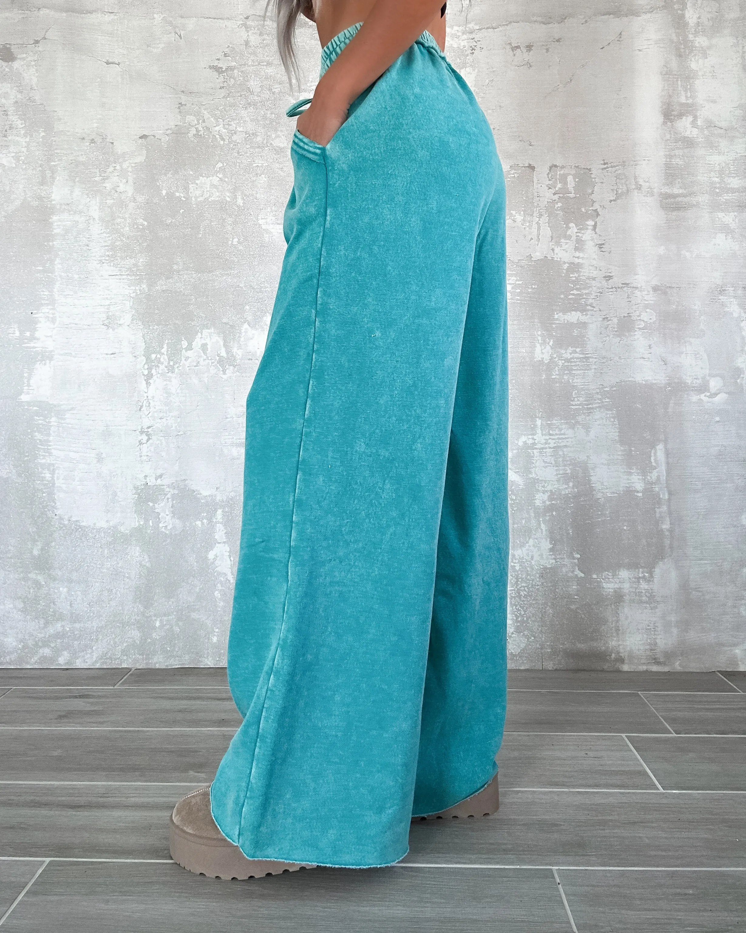 Soft Serenity Lounge Pants - Teal