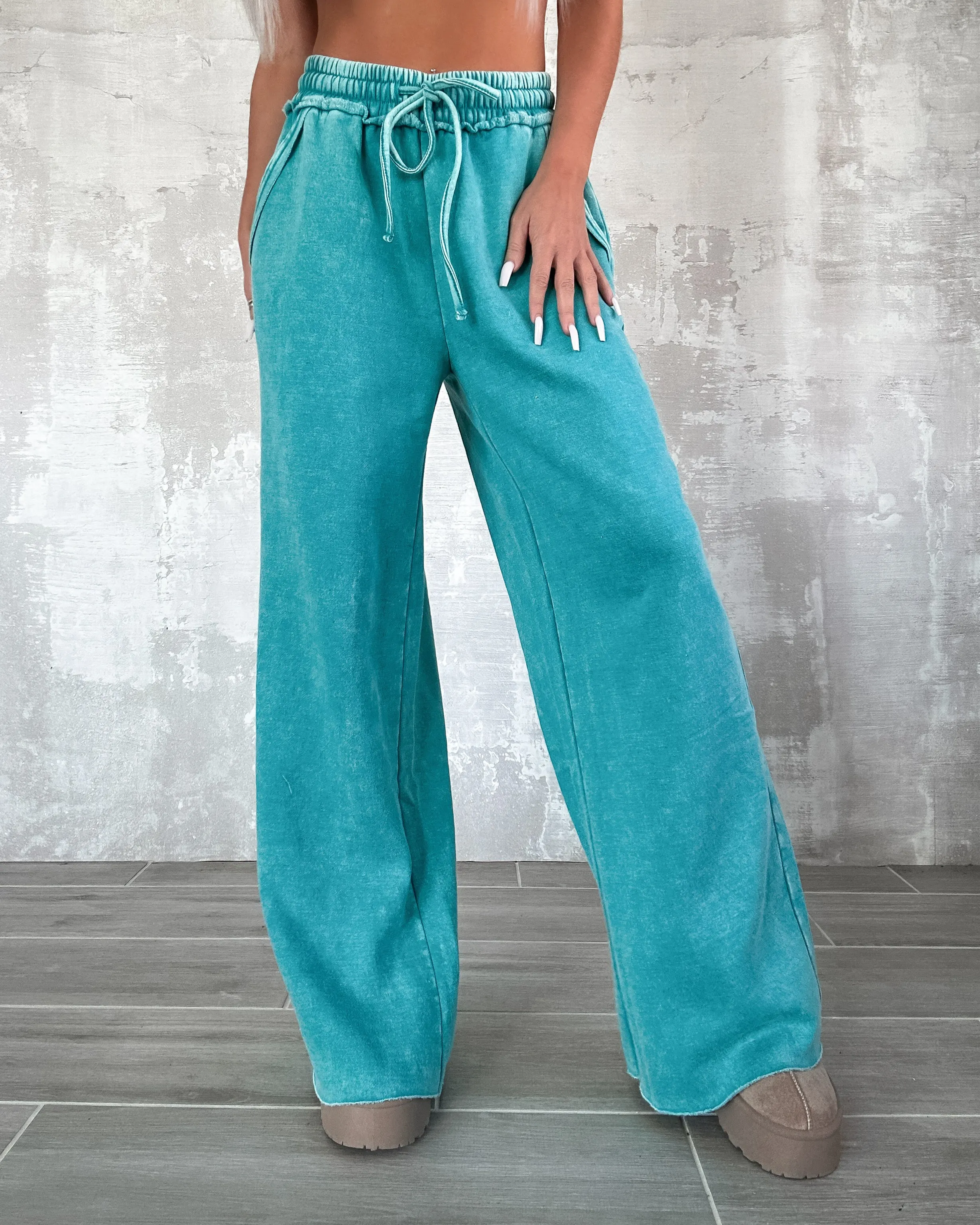 Soft Serenity Lounge Pants - Teal