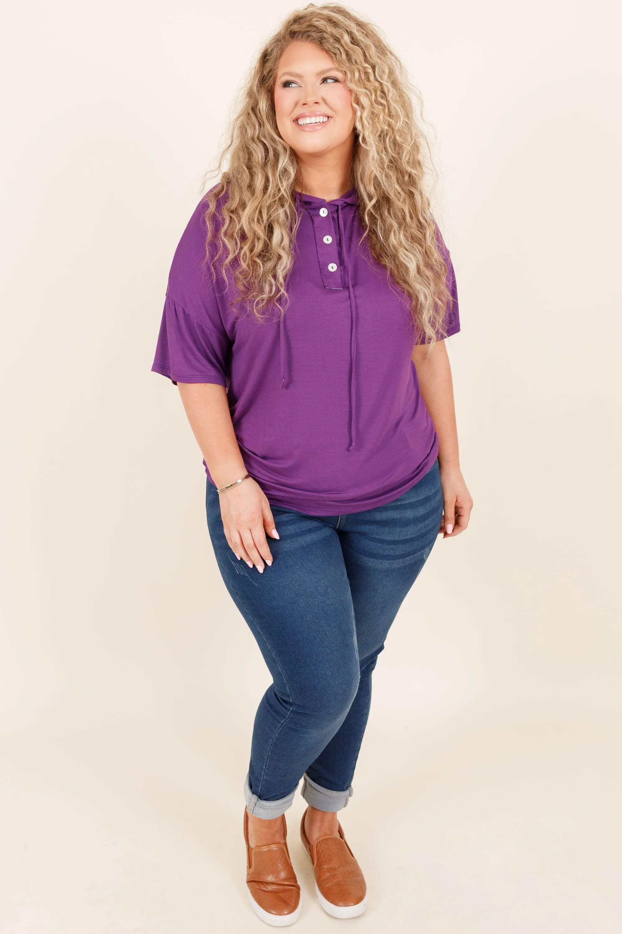 Versatile Vibe Top, Eggplant