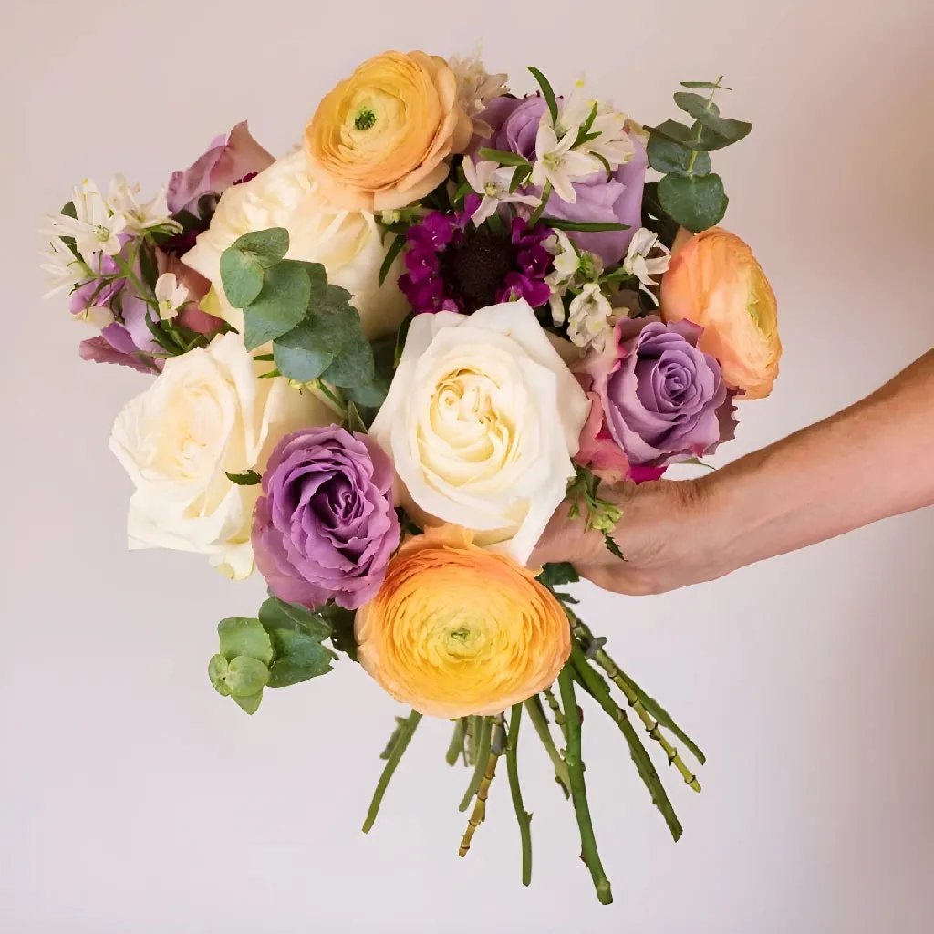 Vintage Pastel Flower Bouquet