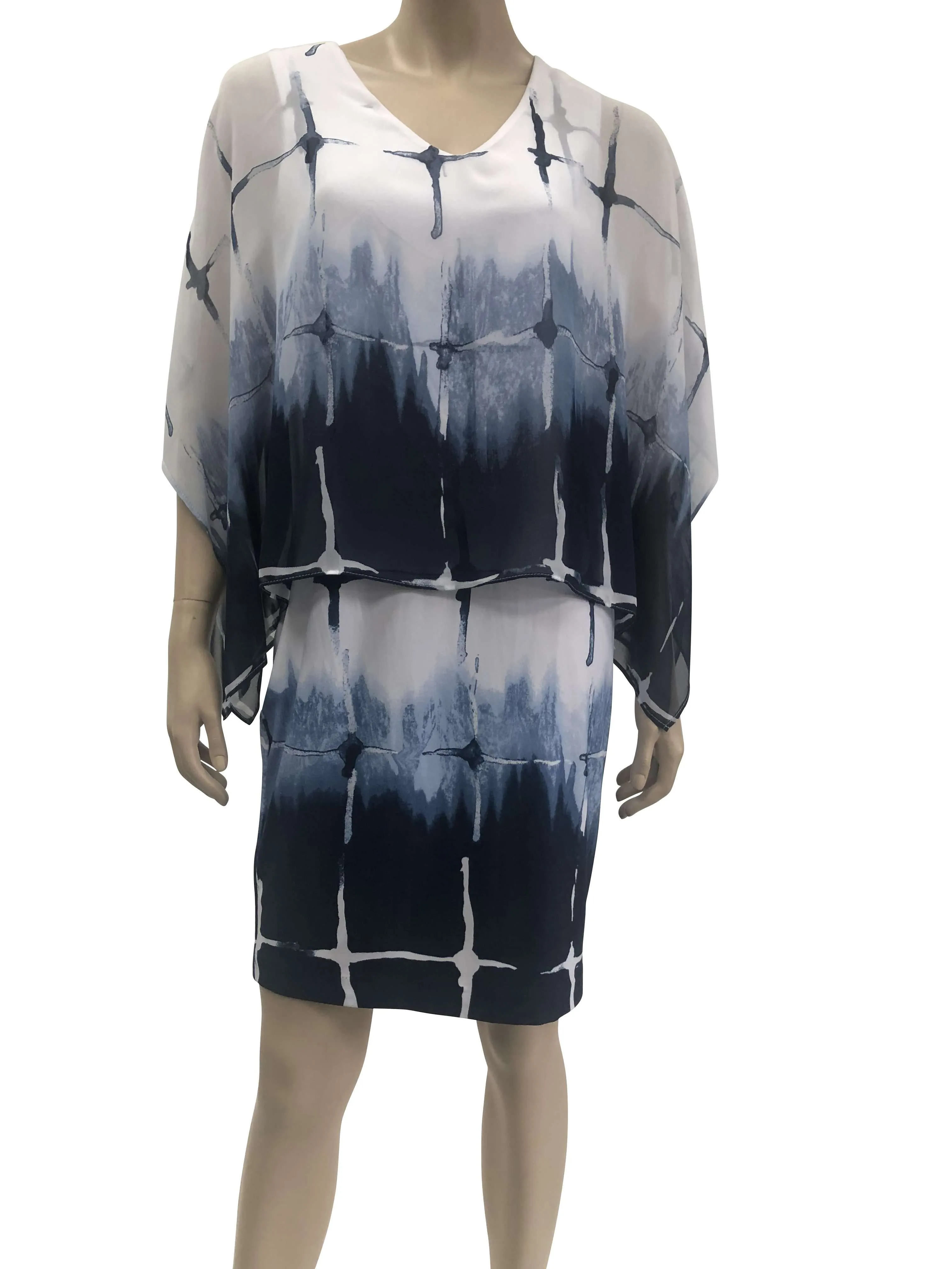 Women's Dresses on Sale Canada Blue And White Flowing Design Quality Fabric with Comfort Fit Now On Sale