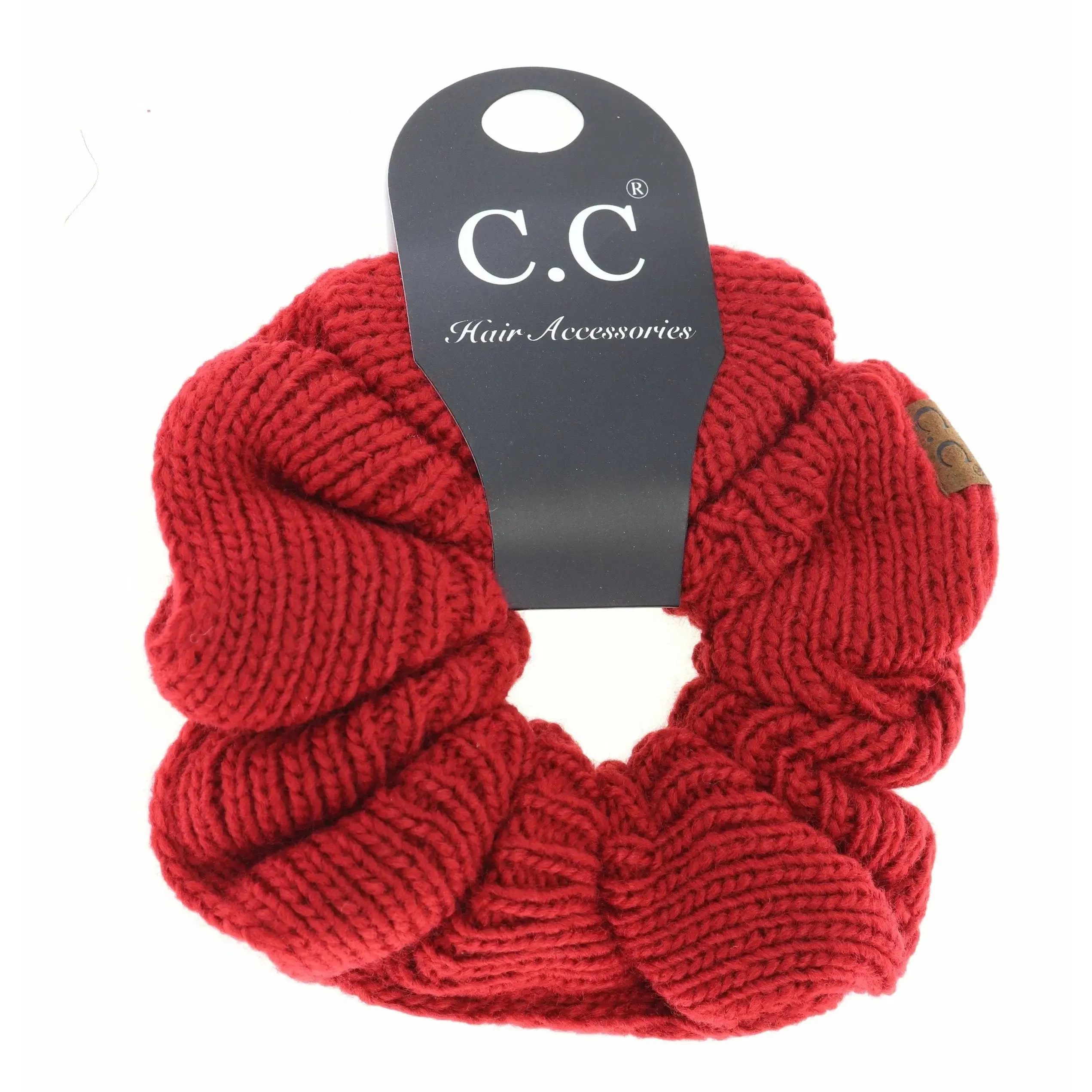 Women's Solid Knit Ponytail CC Scrunchie