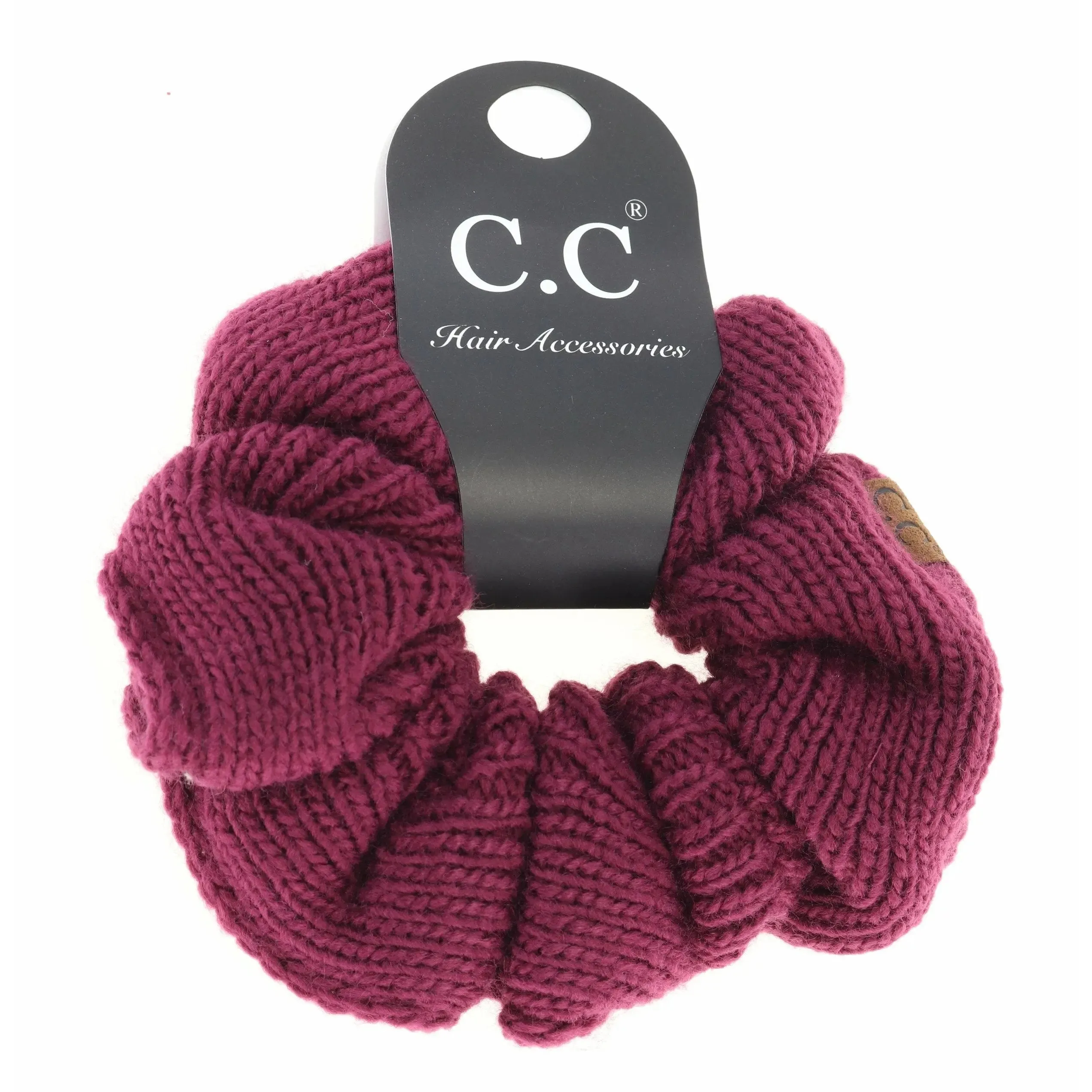 Women's Solid Knit Ponytail CC Scrunchie