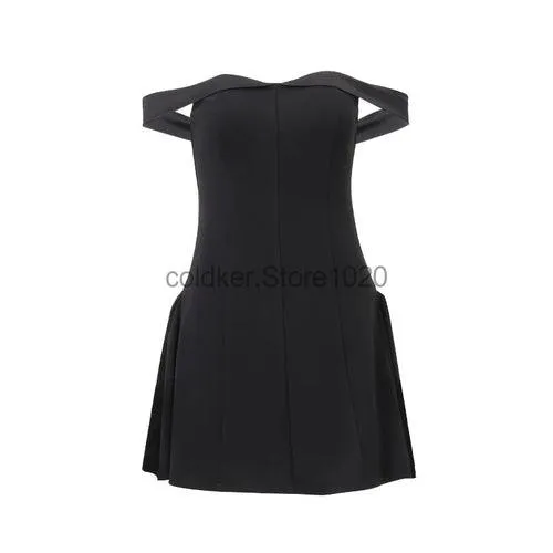 Xeemilo-Low Cut Short Dress